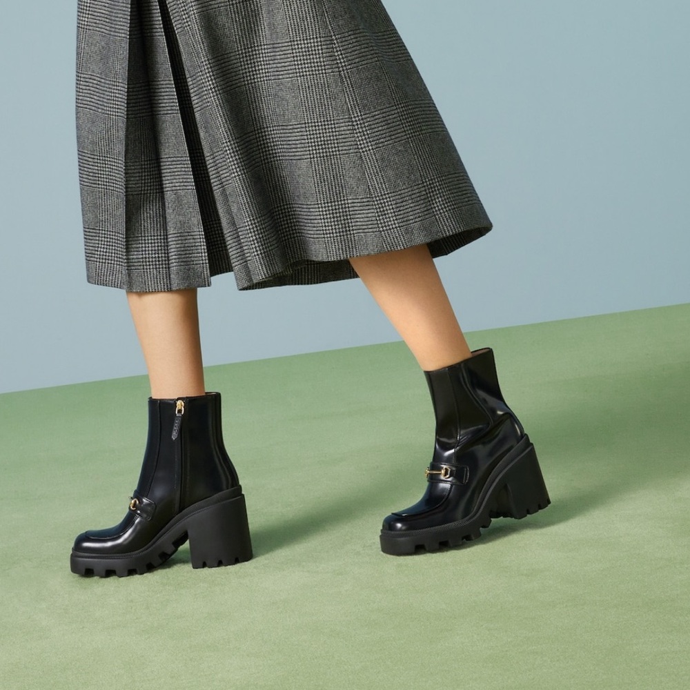 Gucci Horsebit Leather Boots